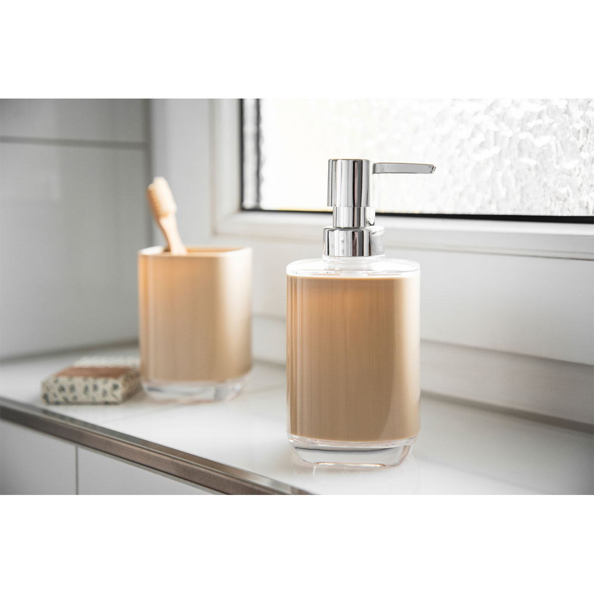 Wenko Seifenspender Masone sand 330 ml Bild 3