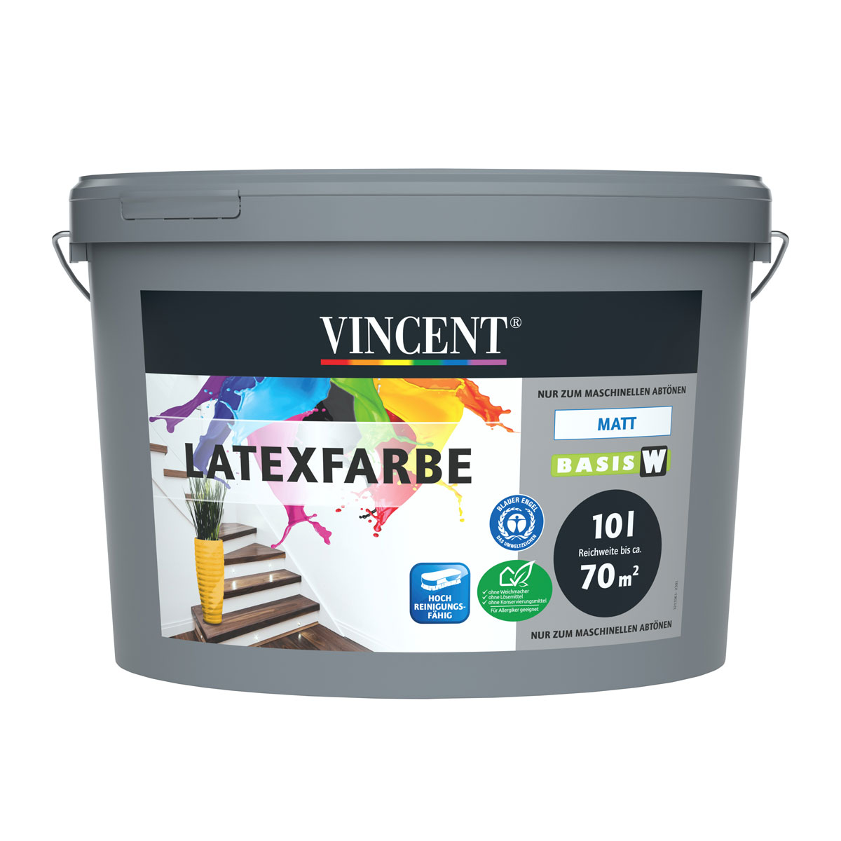 Vincent  Wandfarbe Latexfarbe Mix It matt 10 L Bild 1