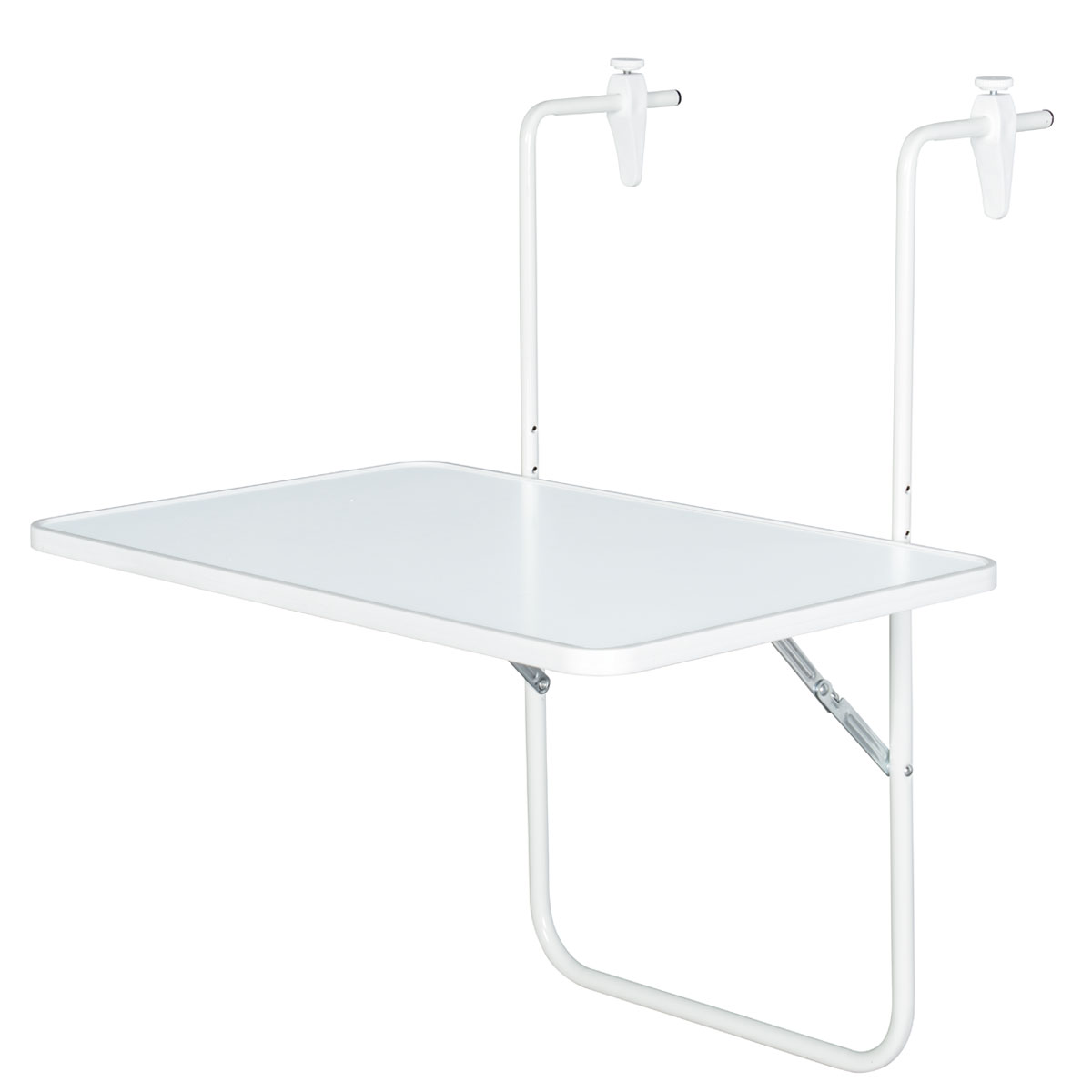 ALCO Balkonhängetisch 60 x 40 cm weiß