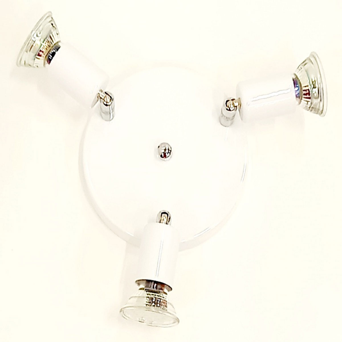 Eglo LED-Spotrondell Mini 3-flammig Durchmesser 14,5 x 7,5 cm weiß