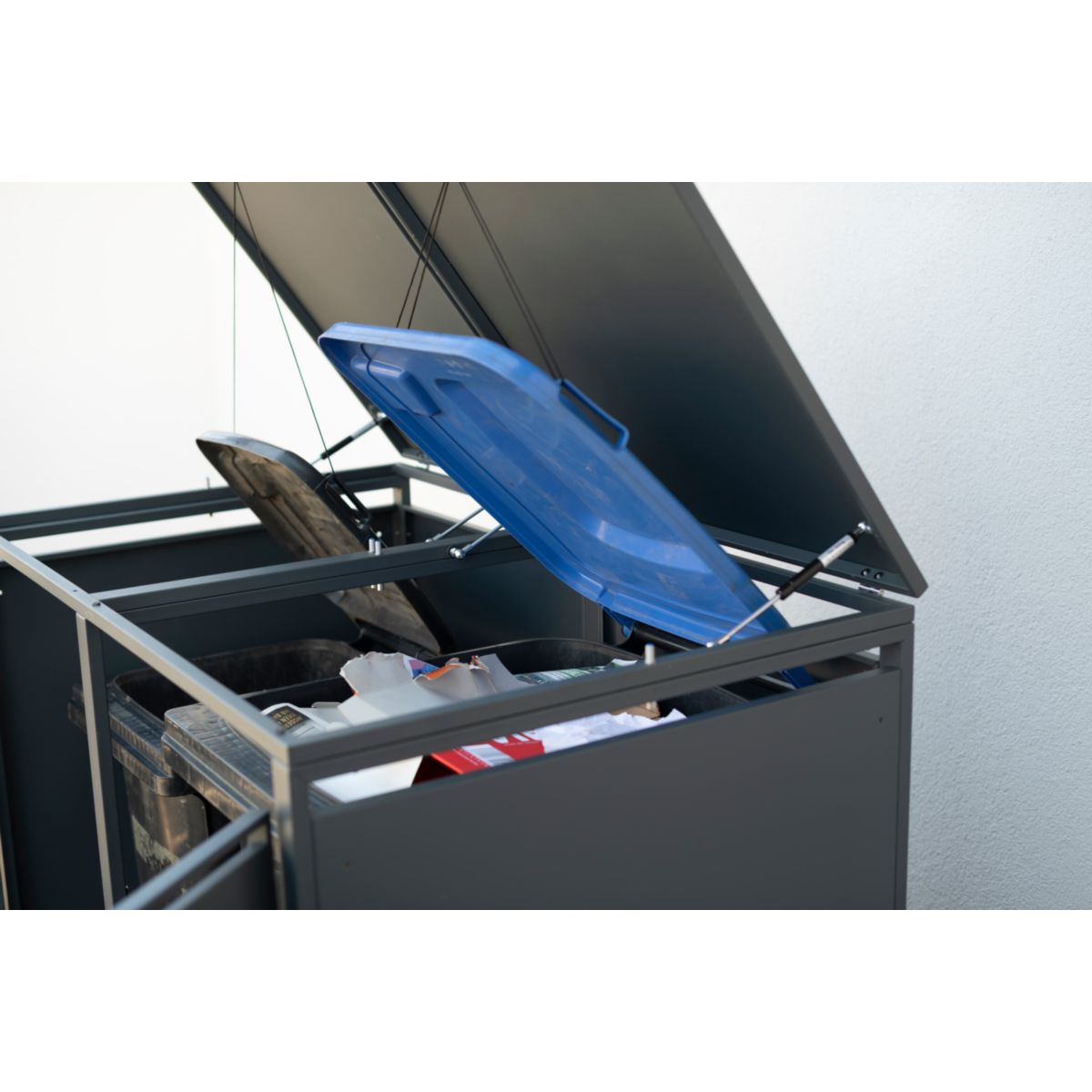 Westmann Mülltonnenbox Kubus 2x 240 L 80x132x116 cm Bild 7