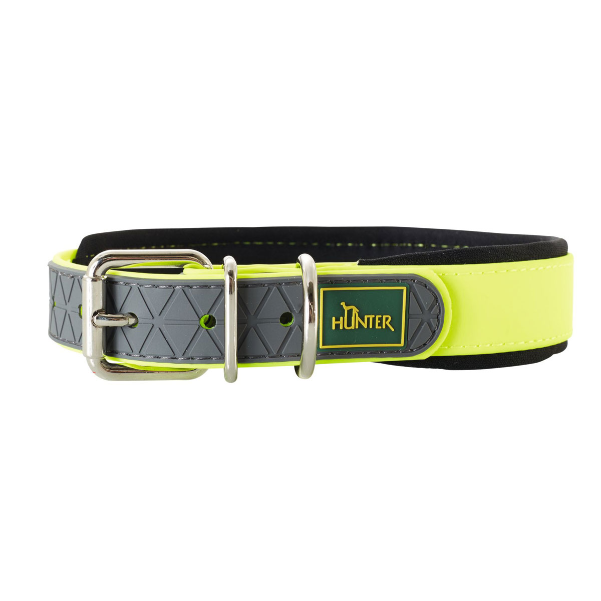 Hunter  Dog Halsband Convenience neongelb 25-35 cm