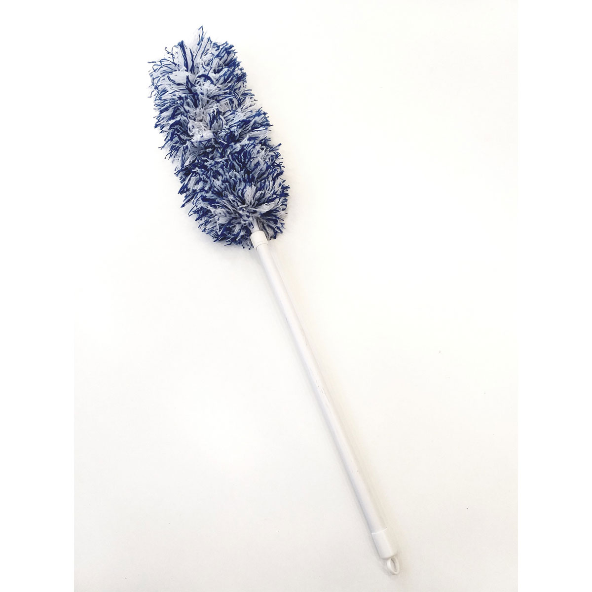 Peggy-Perfect Staubwedel Mikrofaser Telestiel blau/weiß