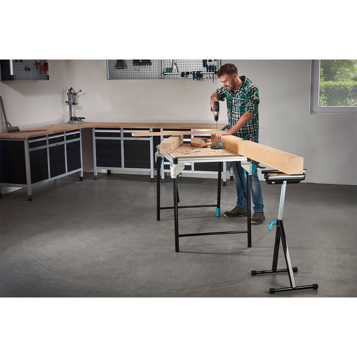 Wolfcraft  Multifunktions-Auflagen- und Rollenbock Bild 2