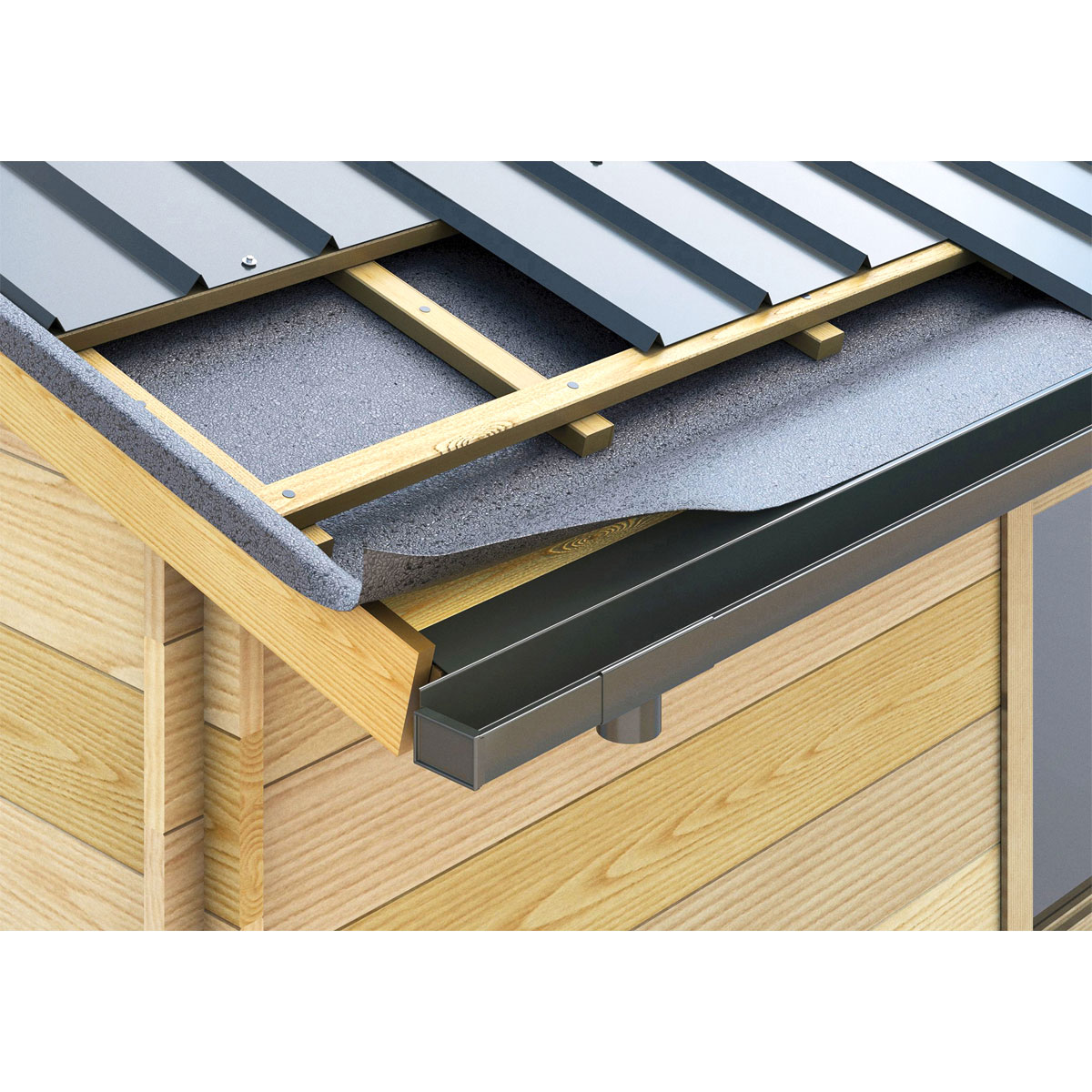 SDF Kastenrinne Piccolo Alu-anthrazit 200 cm Bild 2