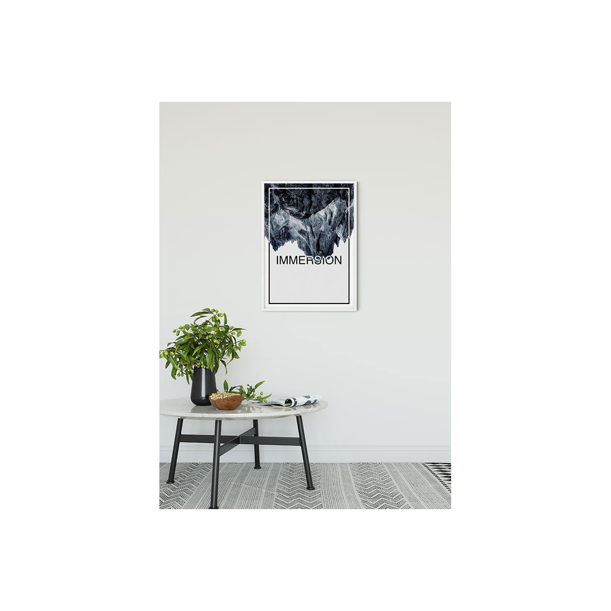 Komar  Wandbild Immersion Steel 50x70 cm