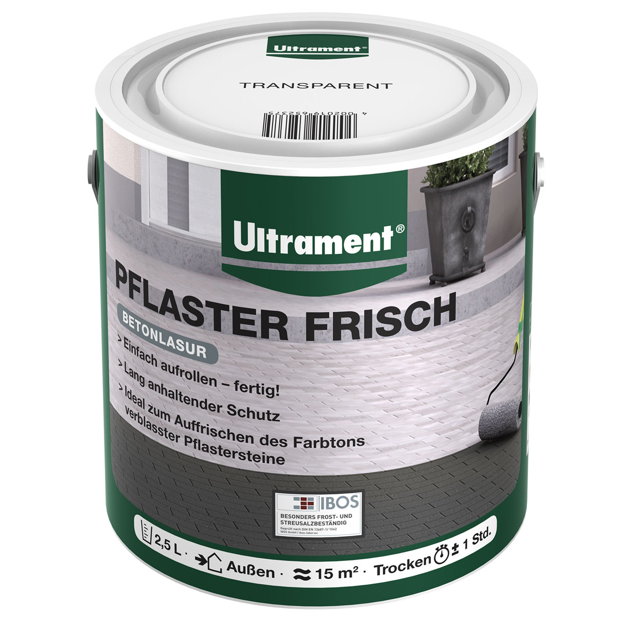 Ultrament Pflasterfarbe Pflaster-Frisch 2,5 l transparent