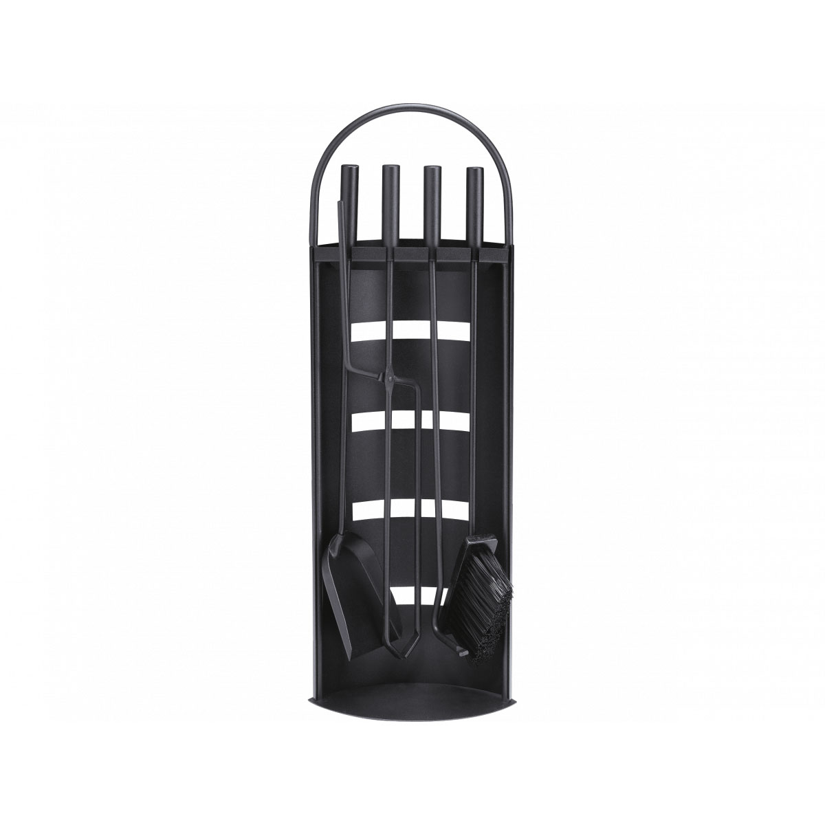 Kaminbesteck 4tlg Stahl schwarz beschichtet