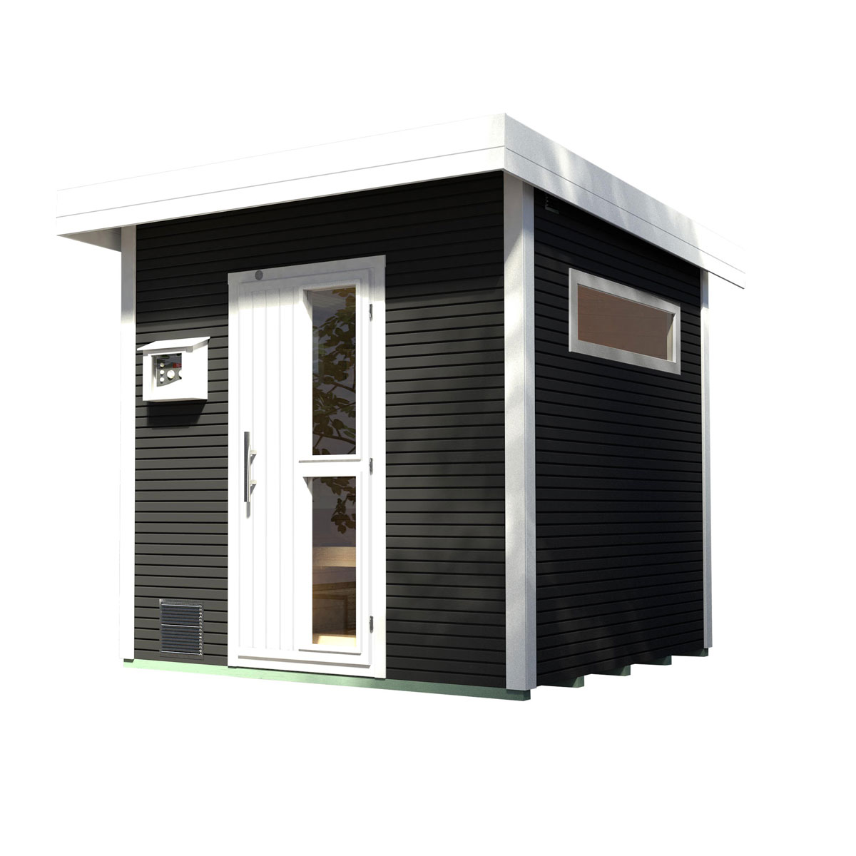 Weka  Design-Saunahaus Kuopio Sparset 9,0 kW Bio S inkl analoger Steuerung natur