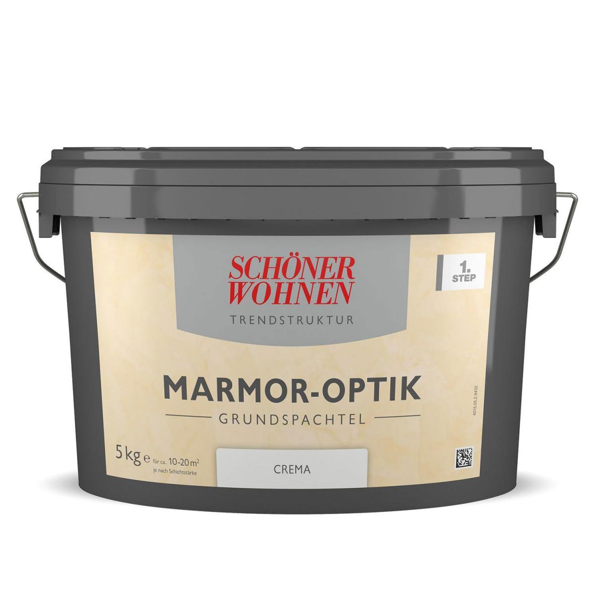 Schöner Wohnen Farbe Marmor-Optik Grundspachtel Crema