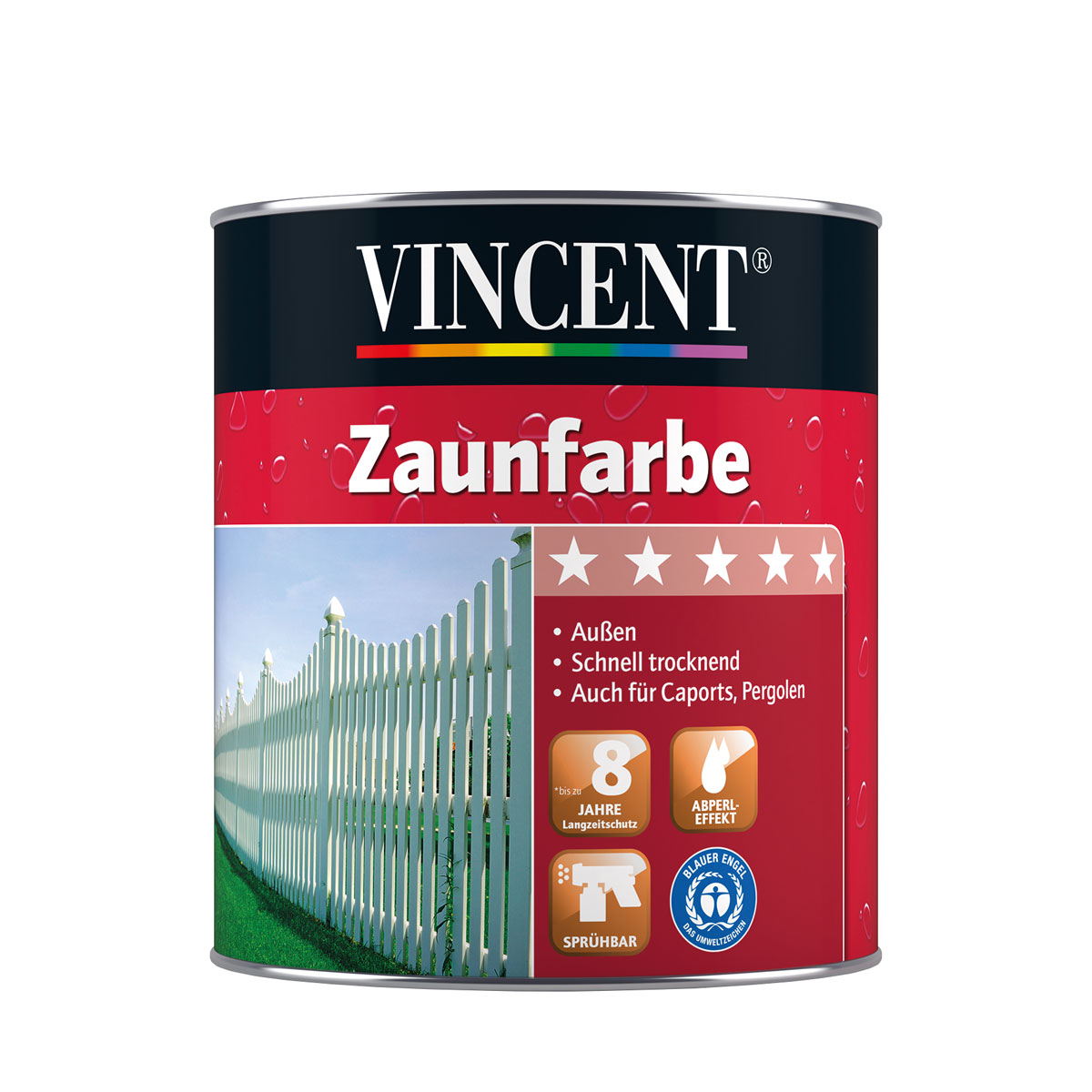 Vincent Zaunfarbe weiß 2 l