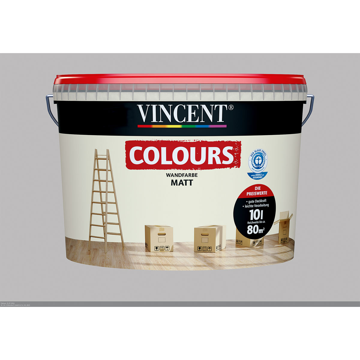 Vincent Wand- und Deckencolor Creamy 10 L Bild 1
