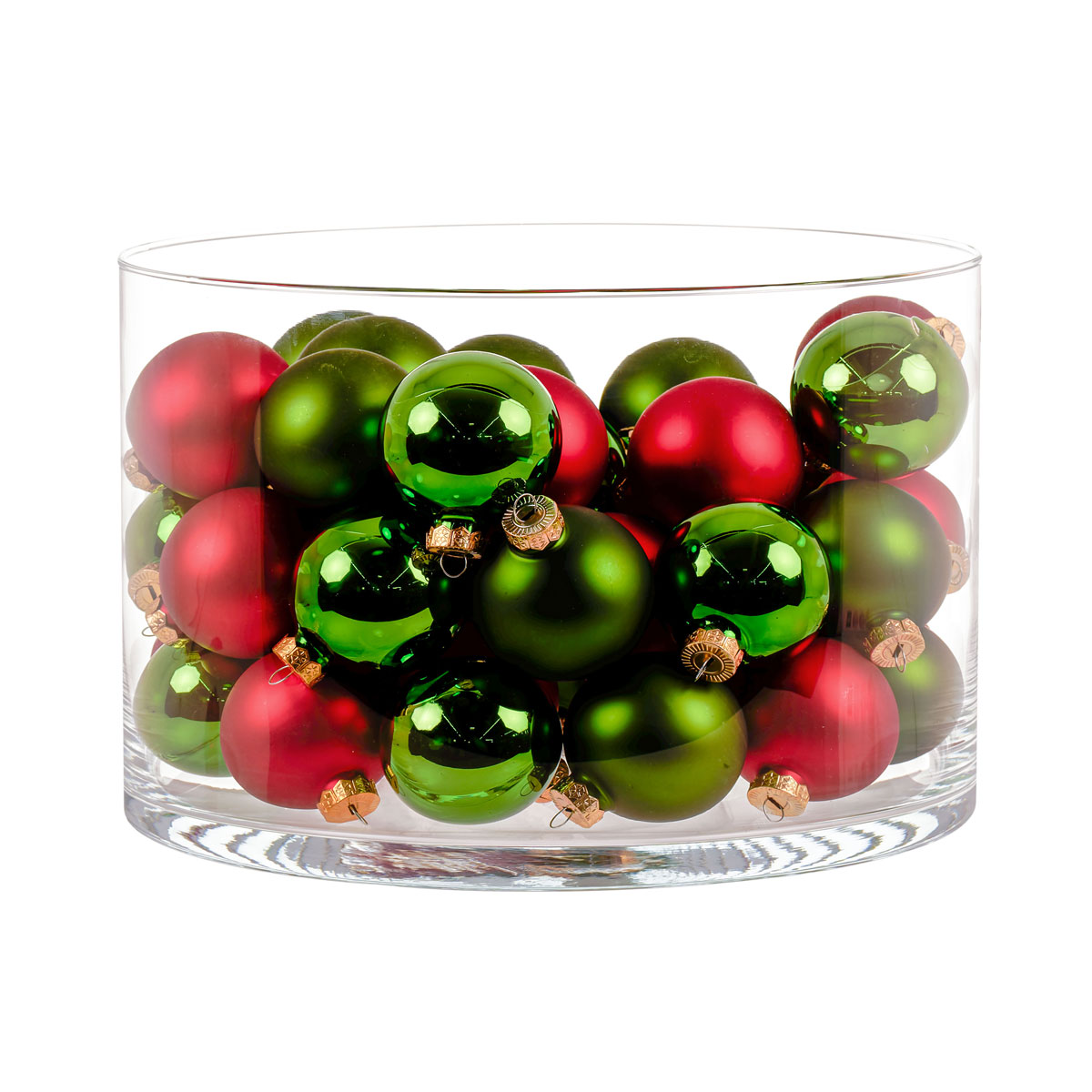 Ambientis Glaskugeln 3 cm rot grün Mix