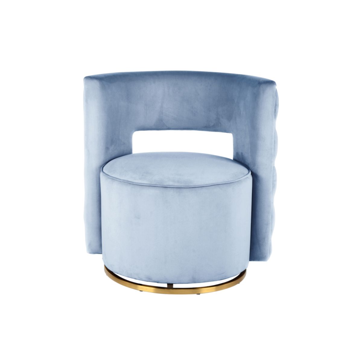 Sessel Drehsessel Beverly 125 hellblau gold Bild 2