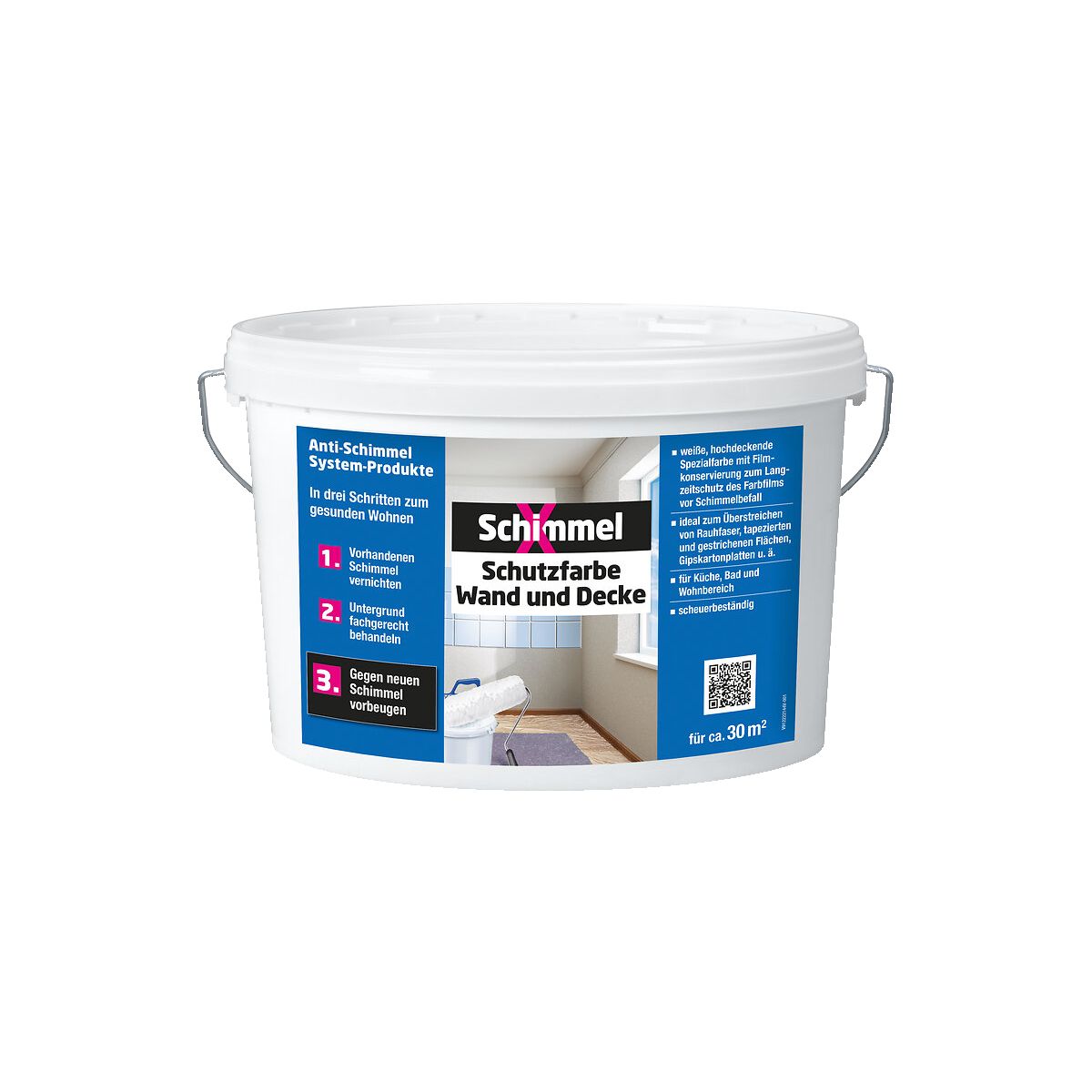 SchimmelX Schutzfarbe Wand und Decke  5L