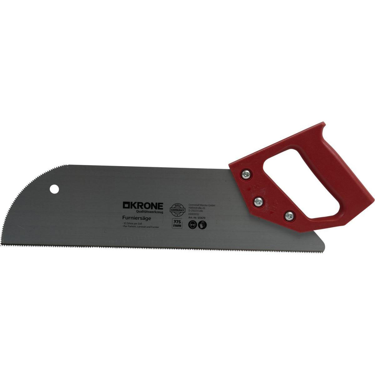 Krone Furniersäge mit Normalgriff 37,5 cm