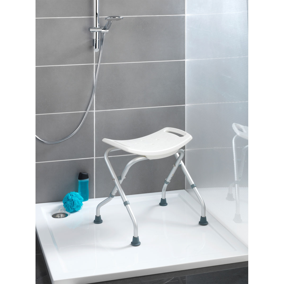 Wenko  Badhocker Secura klappbar bis 120 kg Tragkraft Bild 10