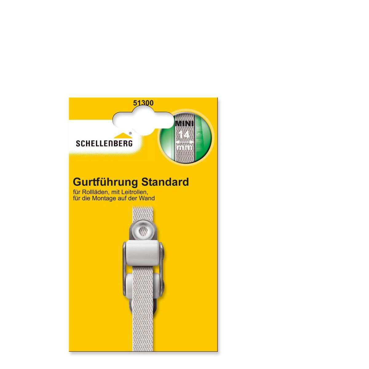 Schellenberg Doppelleitrolle Mini für 14 mm Gurtband weiß Bild 2