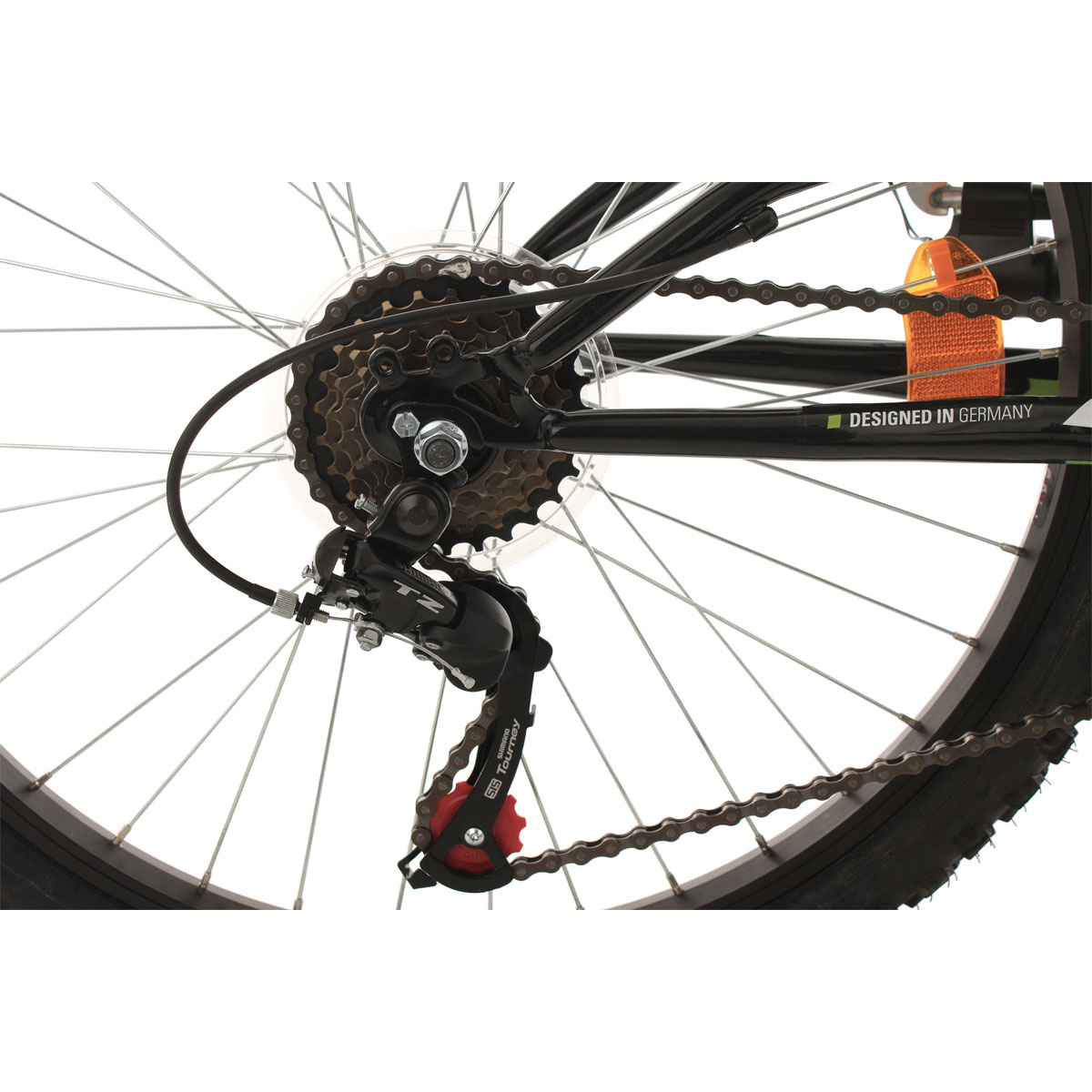 KS Cycling Jugend-Mountainbike Zodiac Fully 24 Zoll weiß-grün Bild 3