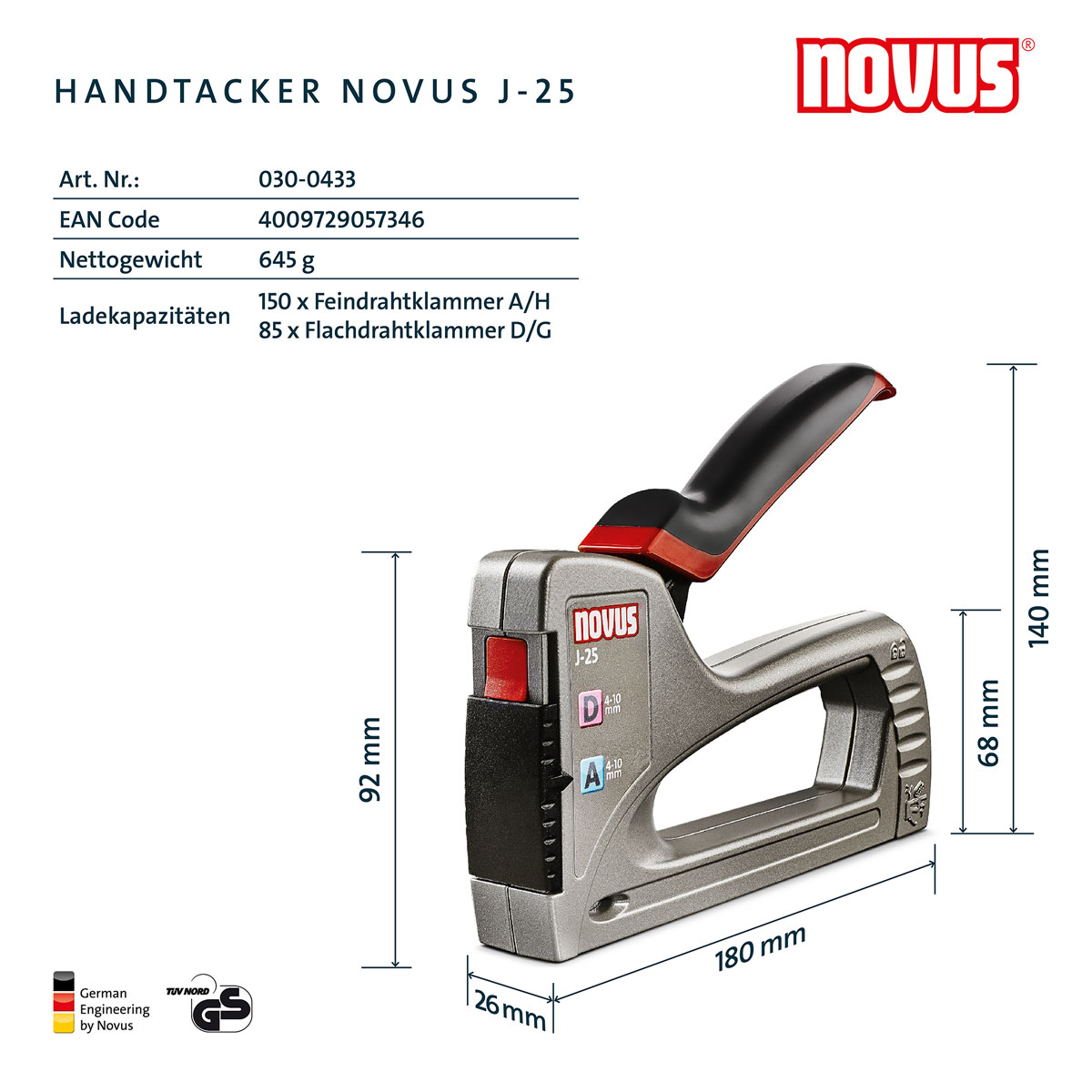 Novus Handtacker J-25 Bild 4