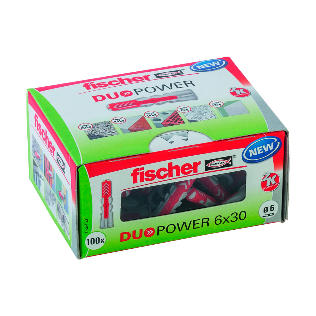 Fischer  Dübel DuoPower 6 x 30 mm 100 Stück Bild 1