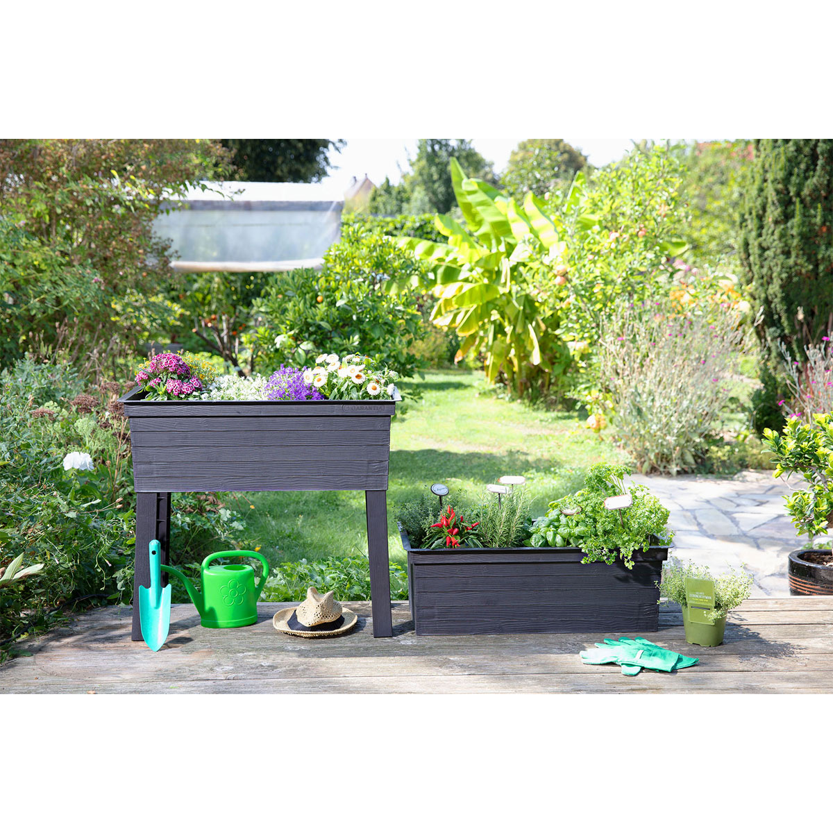 Garantia Hochbeet Urban anthrazit Bild 1