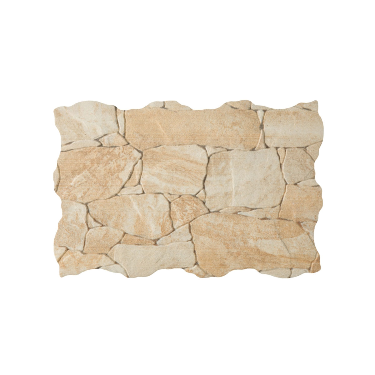 Feinsteinzeug-Wandverblender Miranda Crema 23 x 47 x 0,8 cm