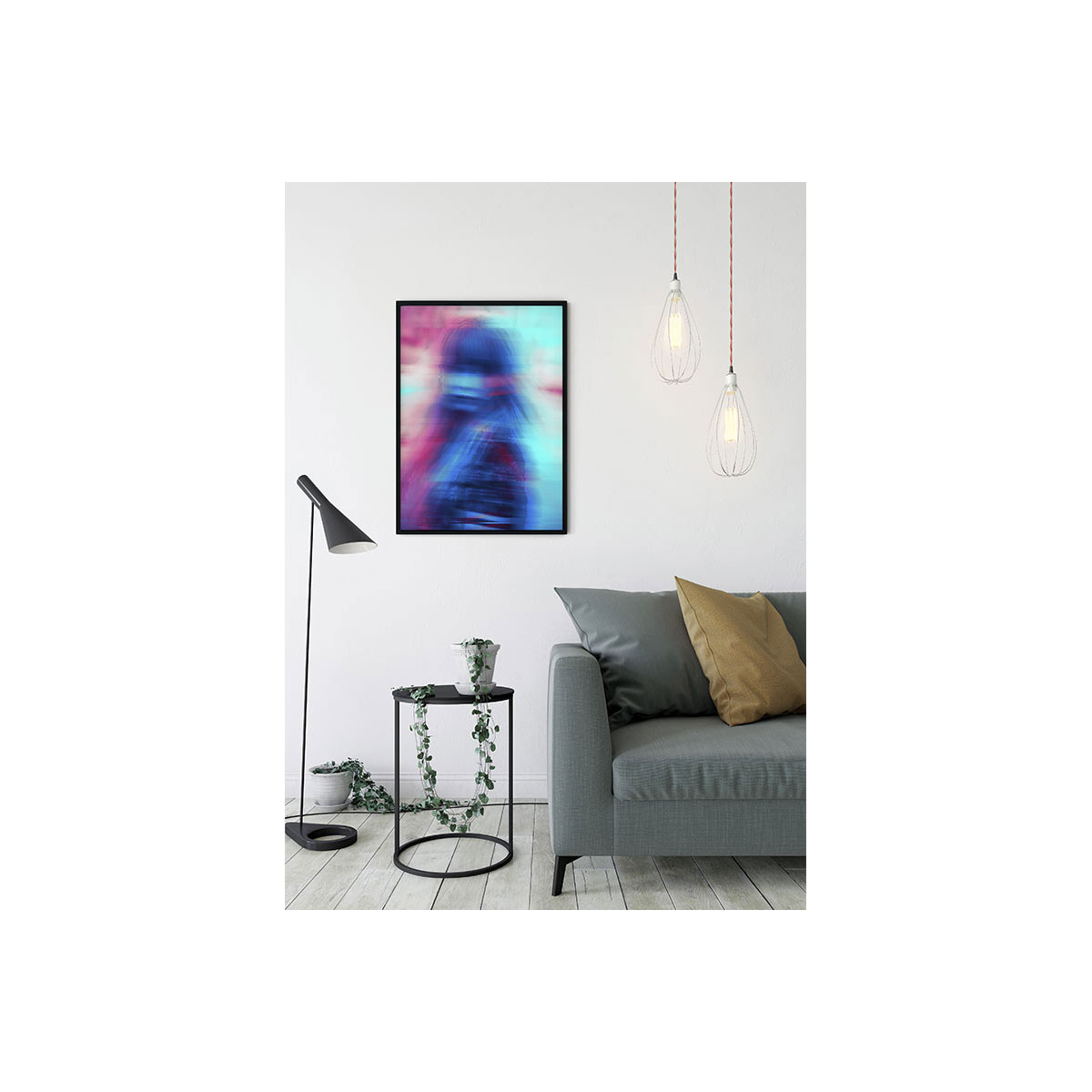 Komar  Wandbild Neon Girl 50x70 cm Bild 3