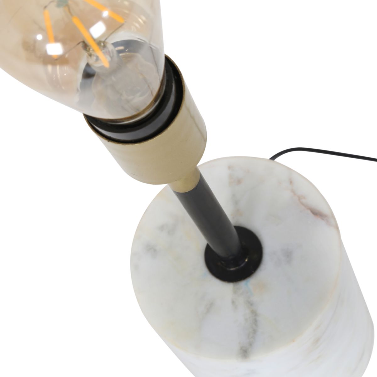 Bodenleuchte - Stehlampe Caramia 287 weiss messing schwarz Bild 4