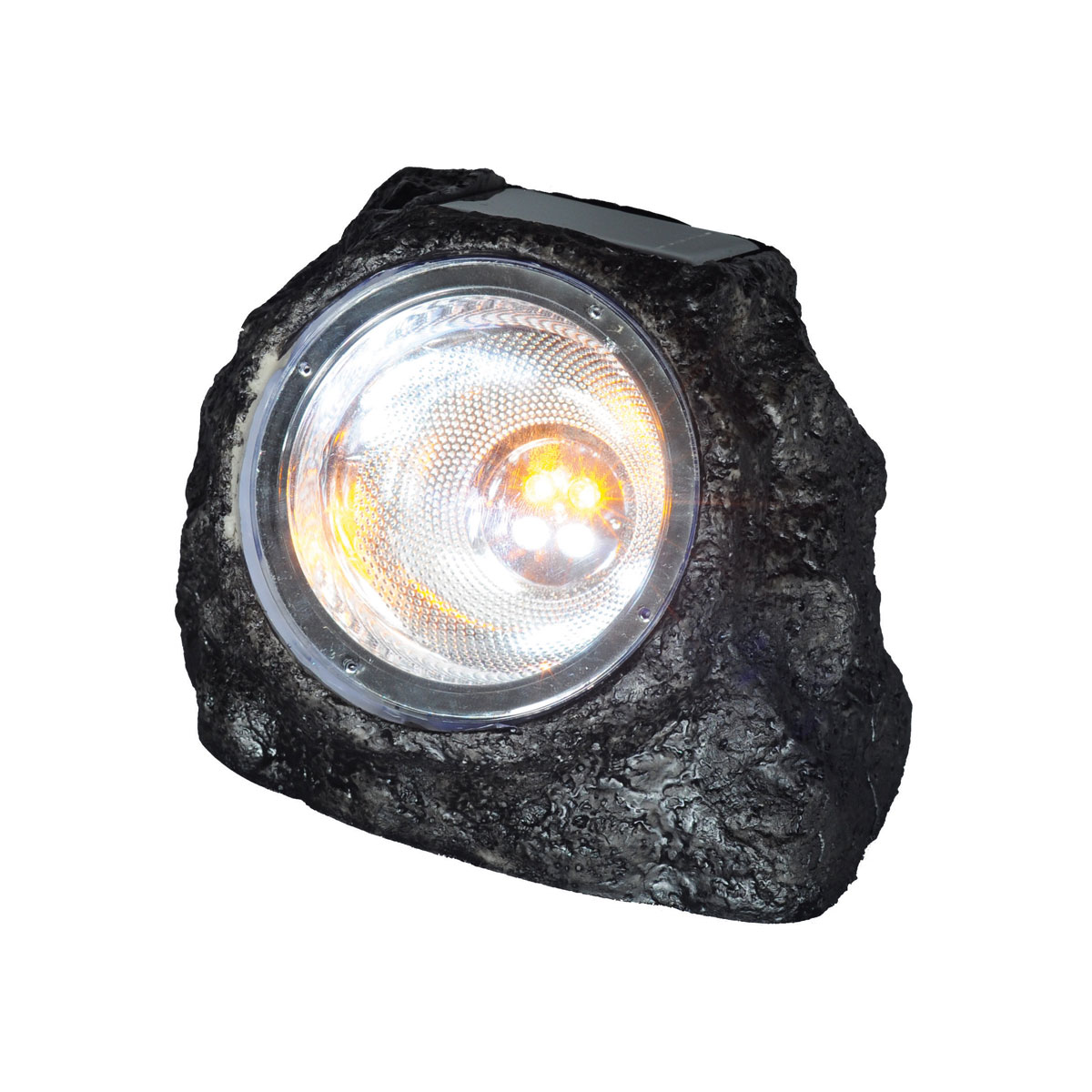 Flector Garten LED-Solar-Steinleuchte anthrazit Bild 1