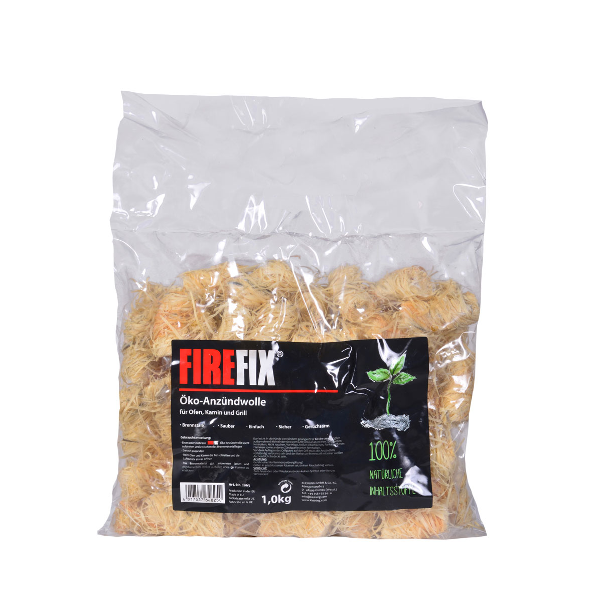 FIREFIX Öko-Anzündwolle 1 kg Bild 1