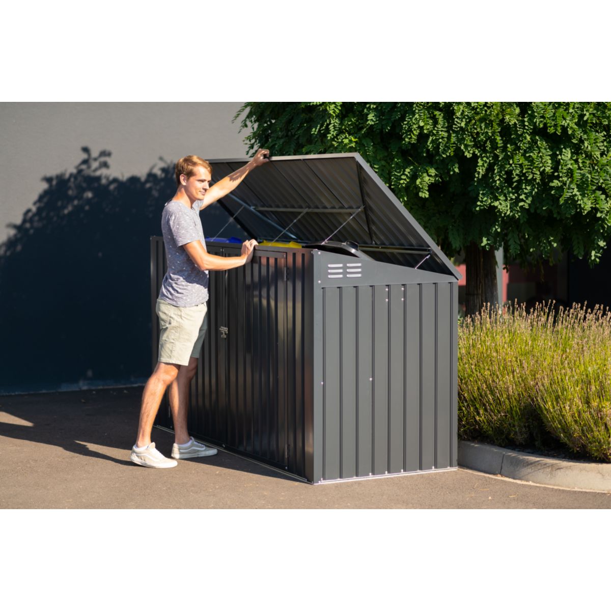 Westmann Mülltonnenbox 73 100x235,5x131 cm Bild 4