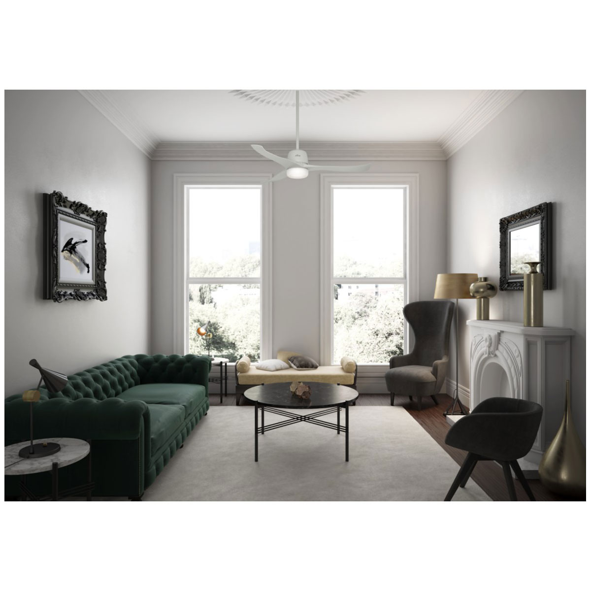 Hunter Fan Hunter Deckenenventilator Harmony 137 cm weiß Bild 8