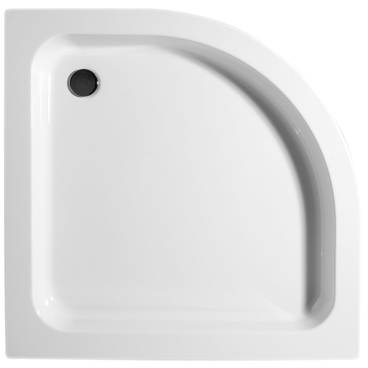 Schulte Duschwanne inkl Schürze rund 80 x 80 cm weiß