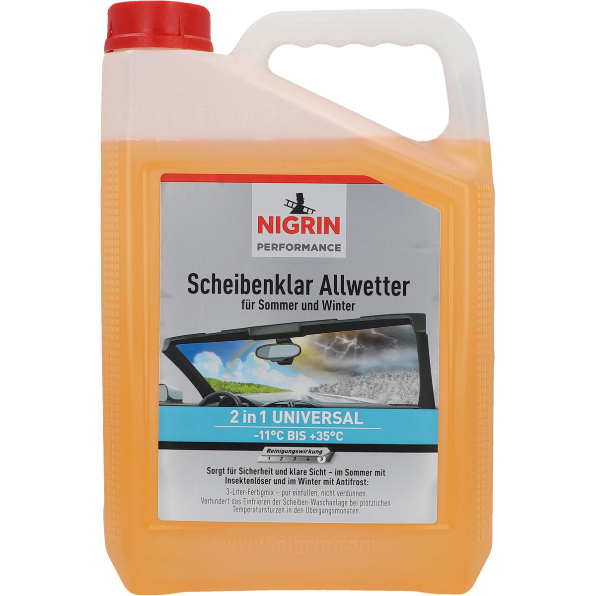 Nigrin  Scheibenreiniger Scheibenklar Allwetter 2in1 -11° 3 L