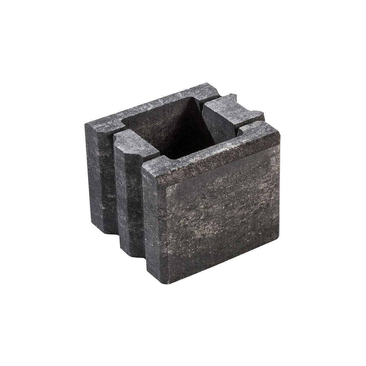 Diephaus  Mauerstein Fine weiss-schwarz Halbstein 25 x 25 x 20 cm Bild 1