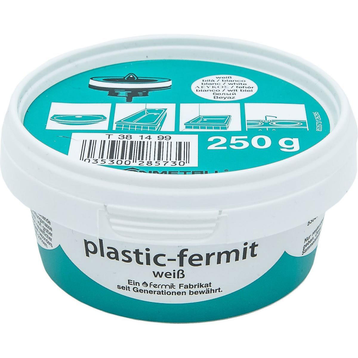 Plastik-Fermit 250g weiß