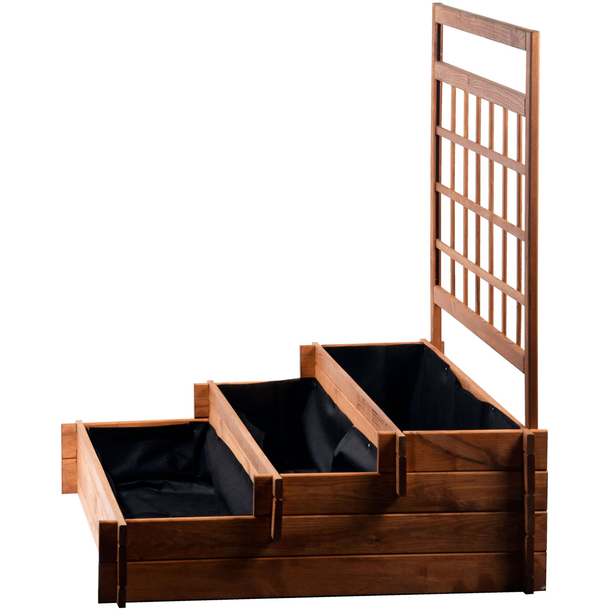 dobar Hochbeet Peru 110 x 115 x 88 cm braun Bild 4