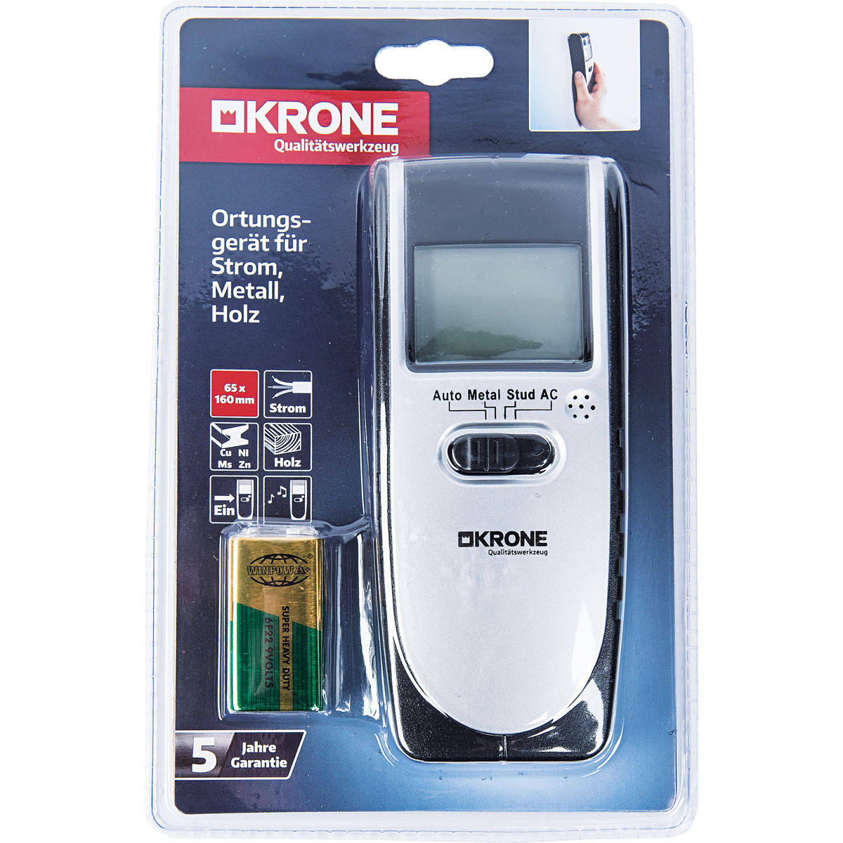 Krone  Ortungsgerät Strom/Metall/Holz Bild 3