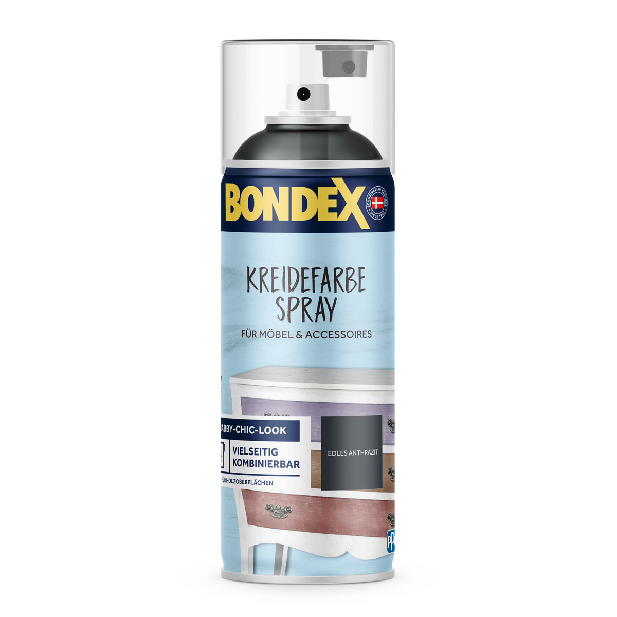 Bondex Kreidefarbe Spray edles anthrazit 0,4 L