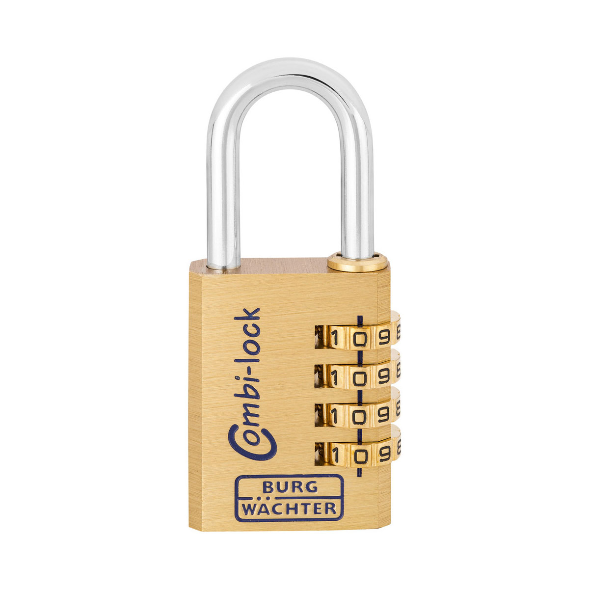 Burg Wächter Zahlen-Vorhängeschloss Combi 80 90 39,8 x 90 x 15,8 Messing 39,8 x 90 x 15,8 Bild 3