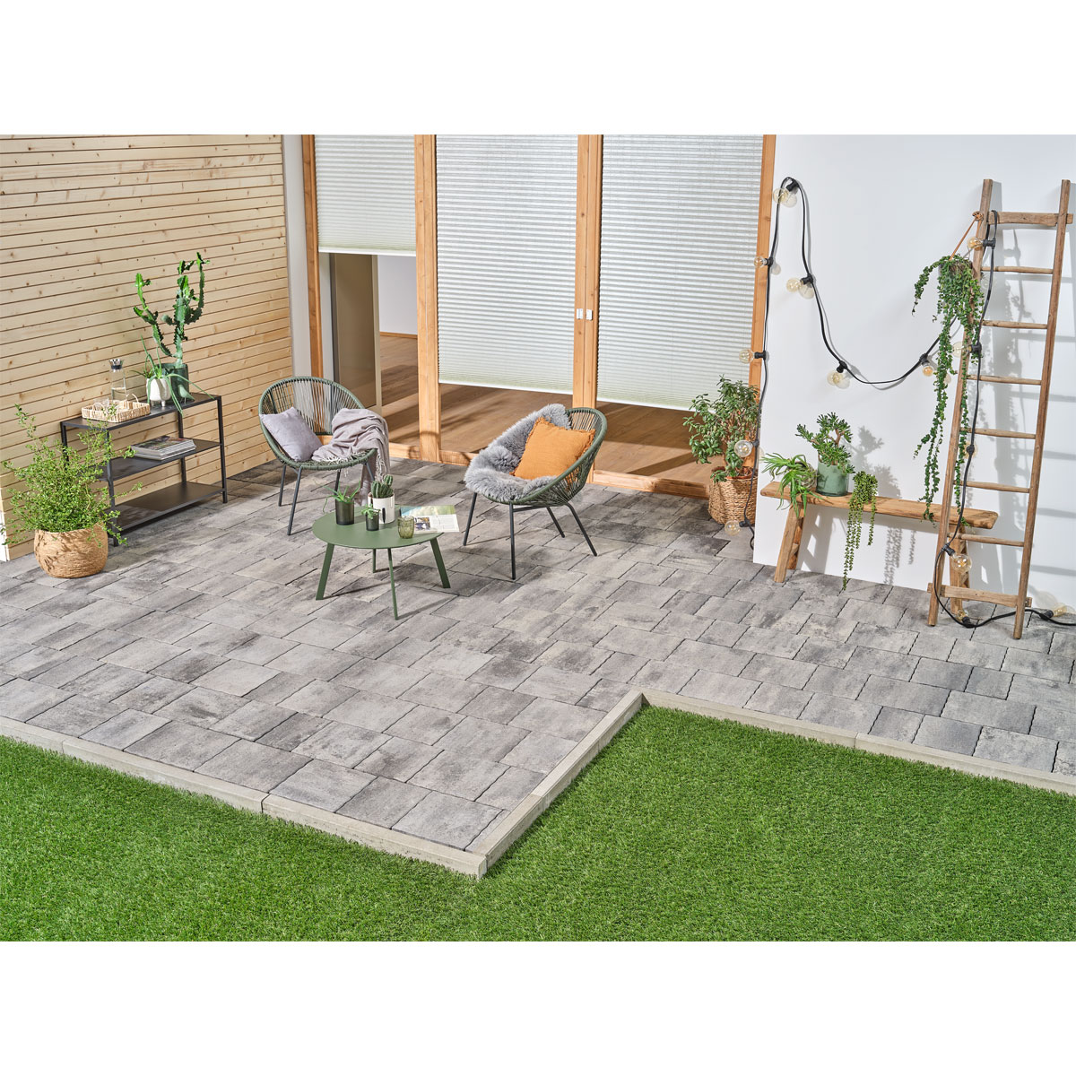 Pflaster „Natura Comfort“ weiß-anthrazit-melange Bild 3