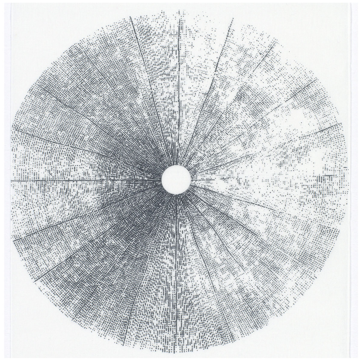 Gardinia Flächenvorhang Tree 60 x 245 cm weiß/grau Bild 1
