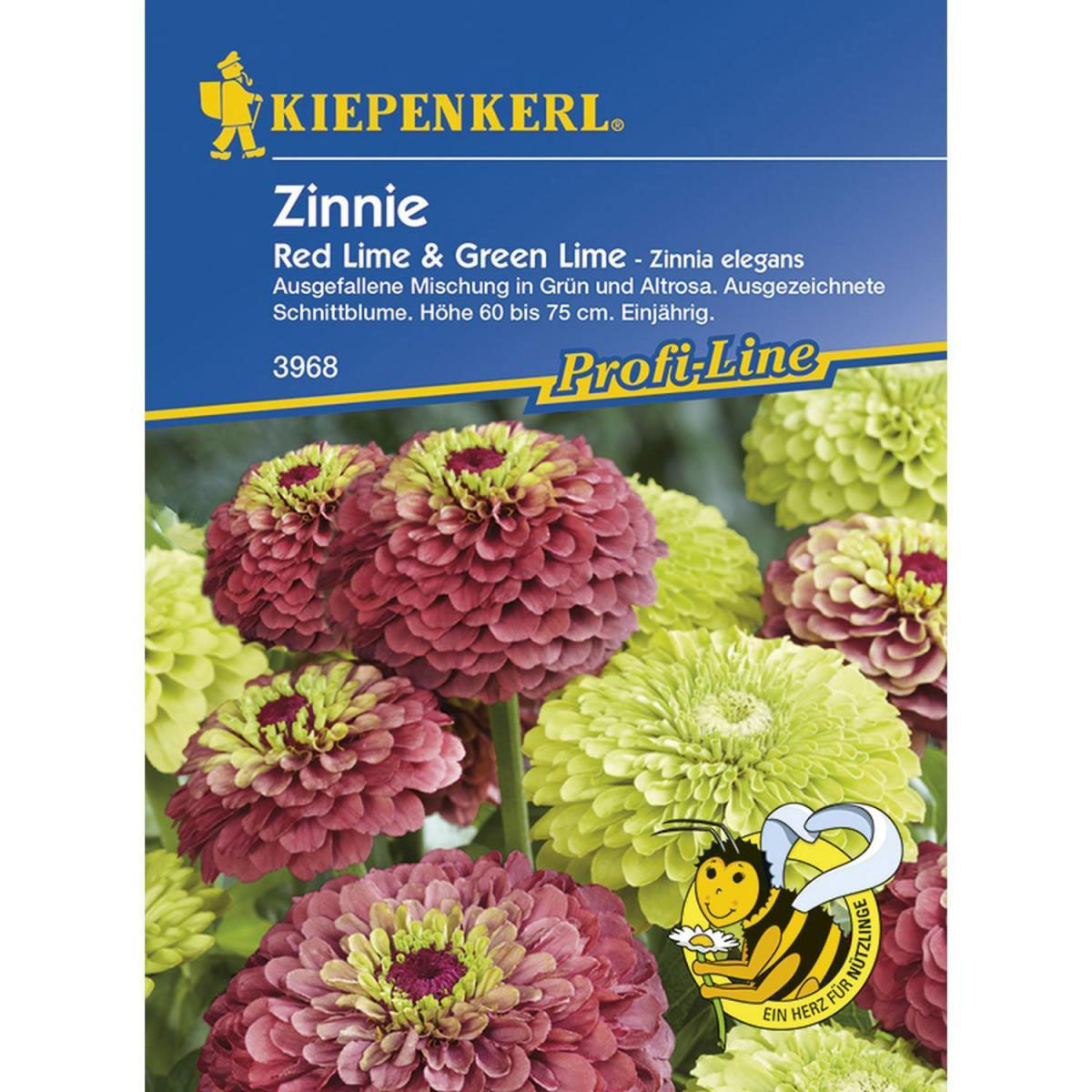 Kiepenkerl Zinnien Red Lime und Green Lime