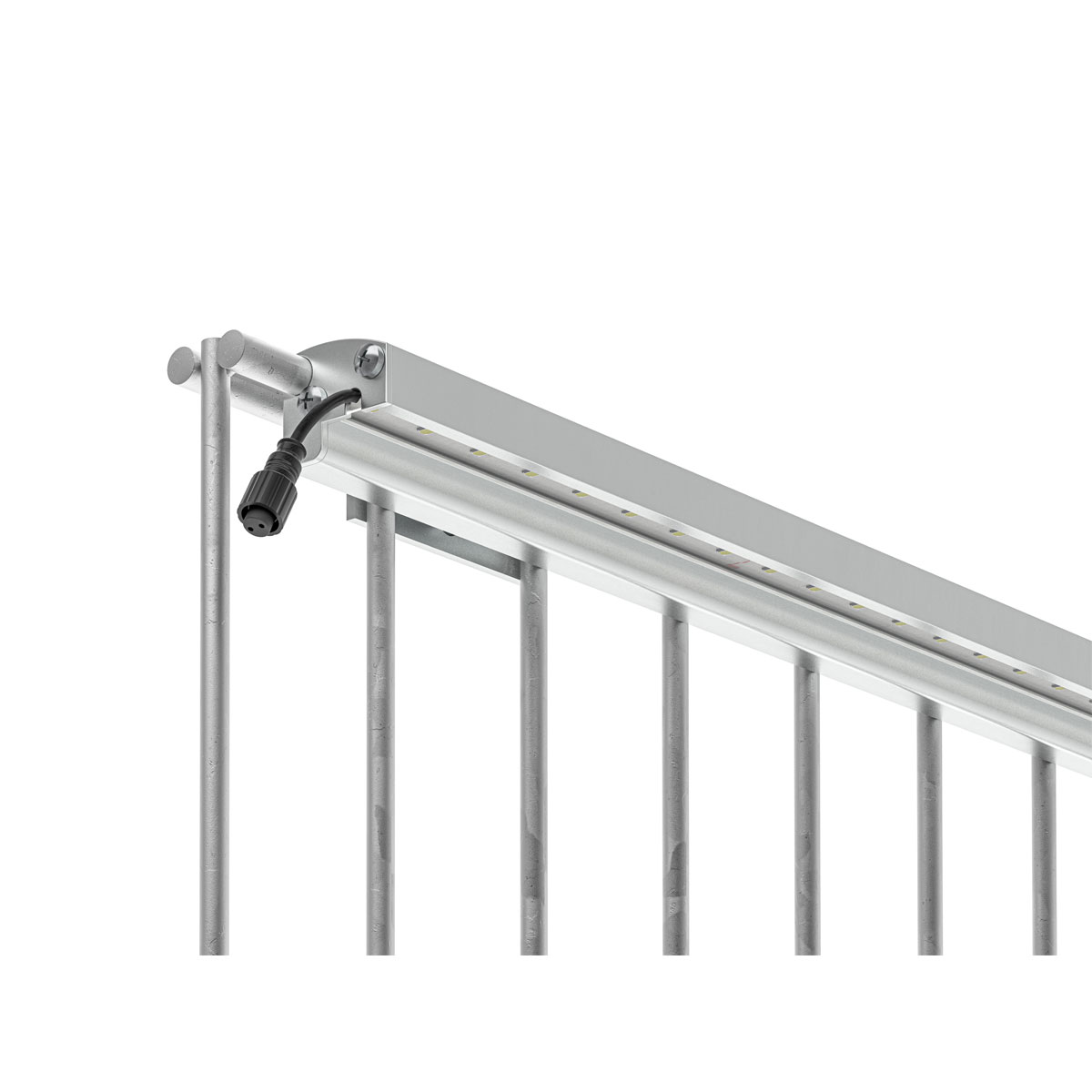 LyghtUp LED-Leuchtleiste fur Doppelstabmatten 246 cm silber Bild 3