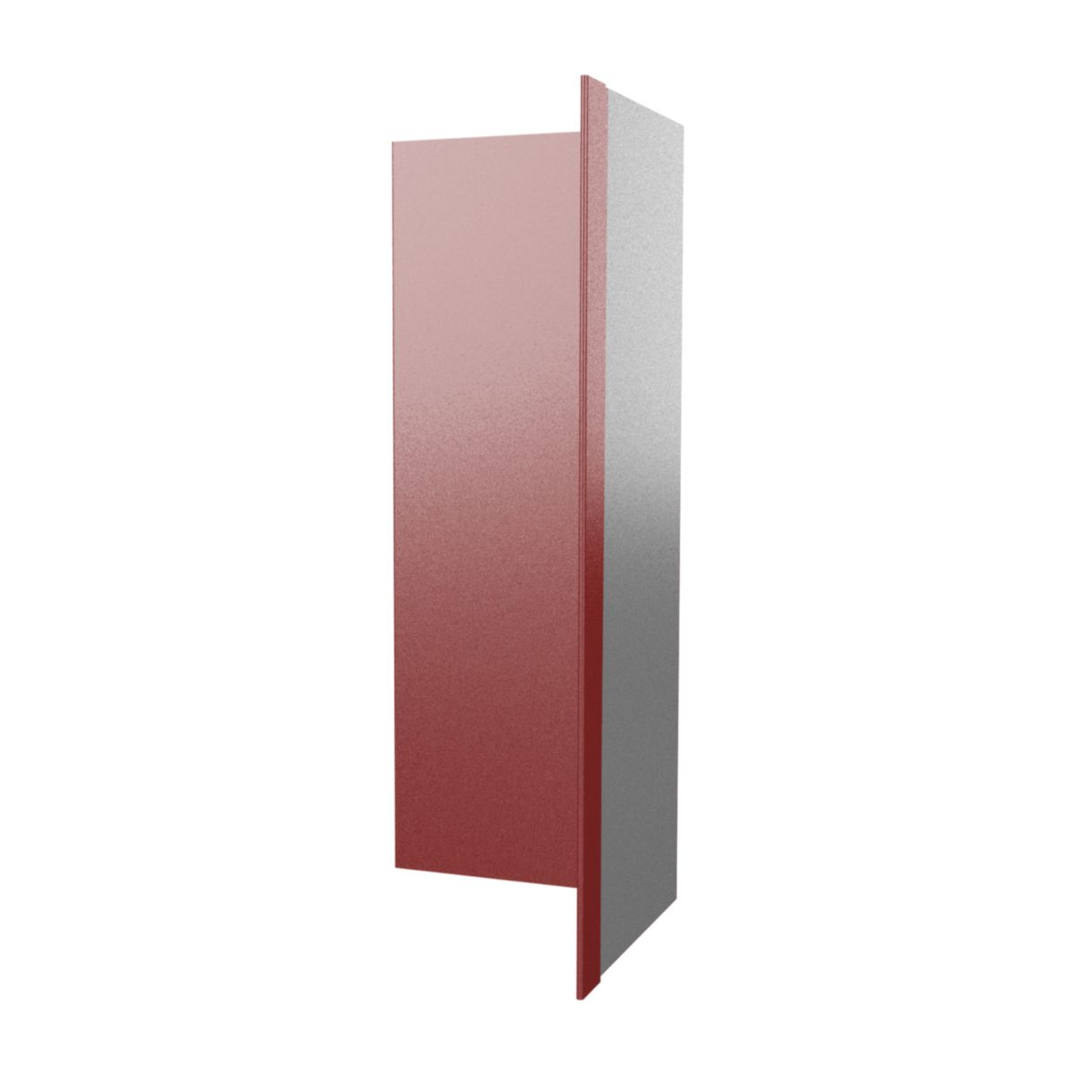 Innenecke 100x100 mm 1 m Kirschrot