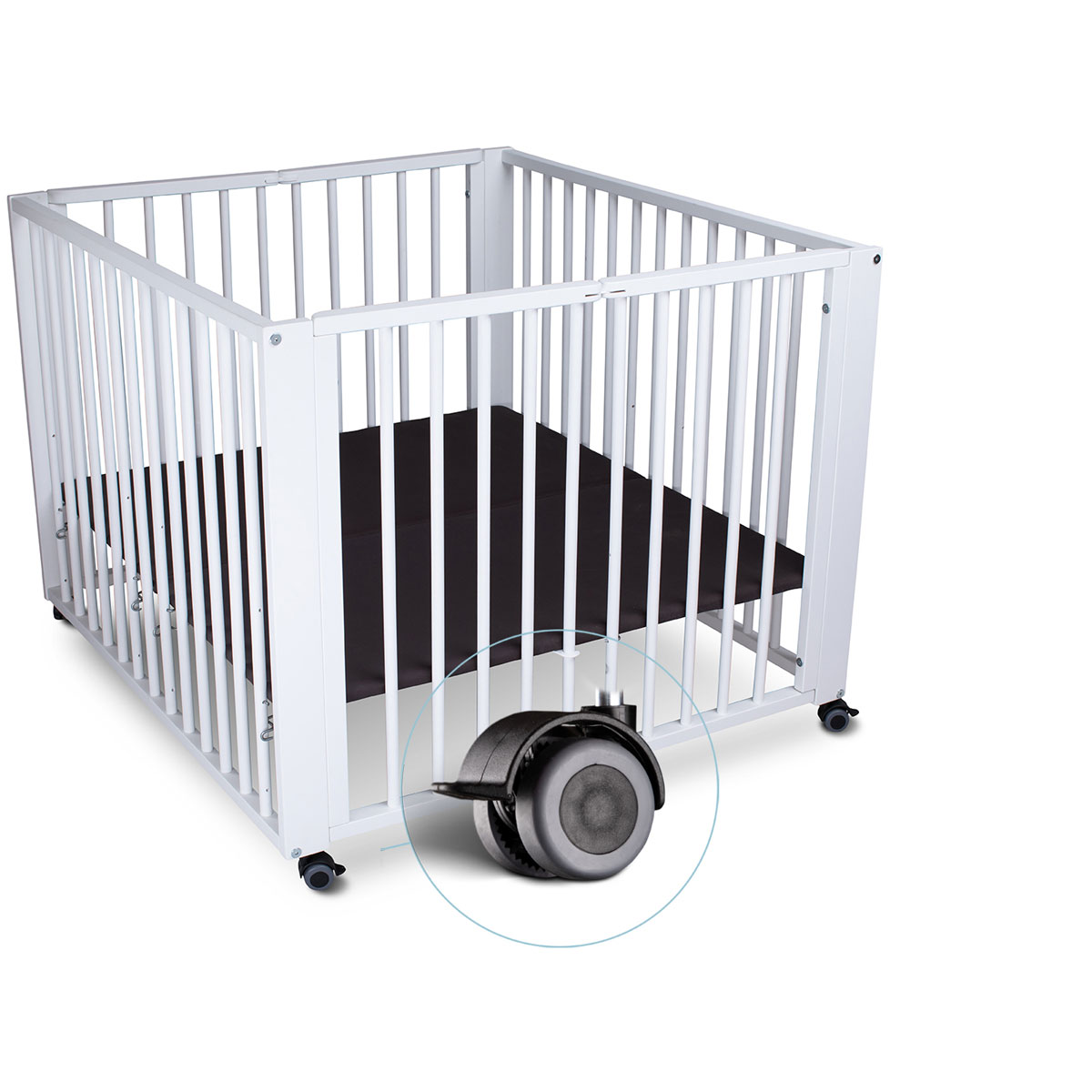 tiSsi Laufgitter „Moritz“ 90x75x95 cm, weiß Bild 6