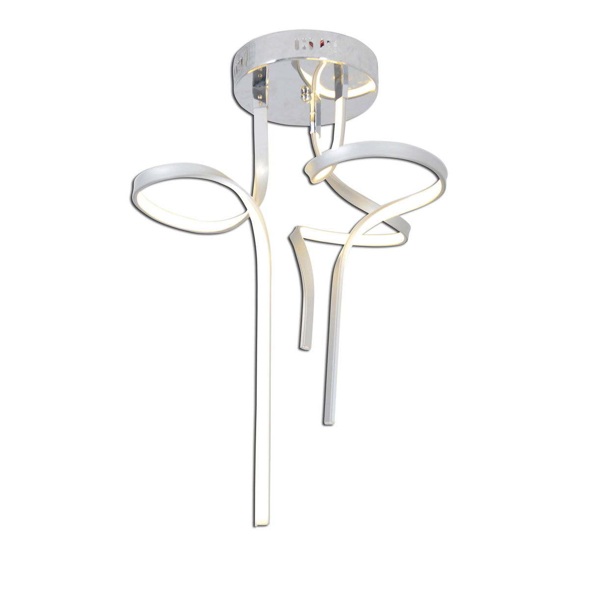 Naeve LED DL Loop Line Metall/KSsilber LxBxH: 52x52x83cm Bild 5