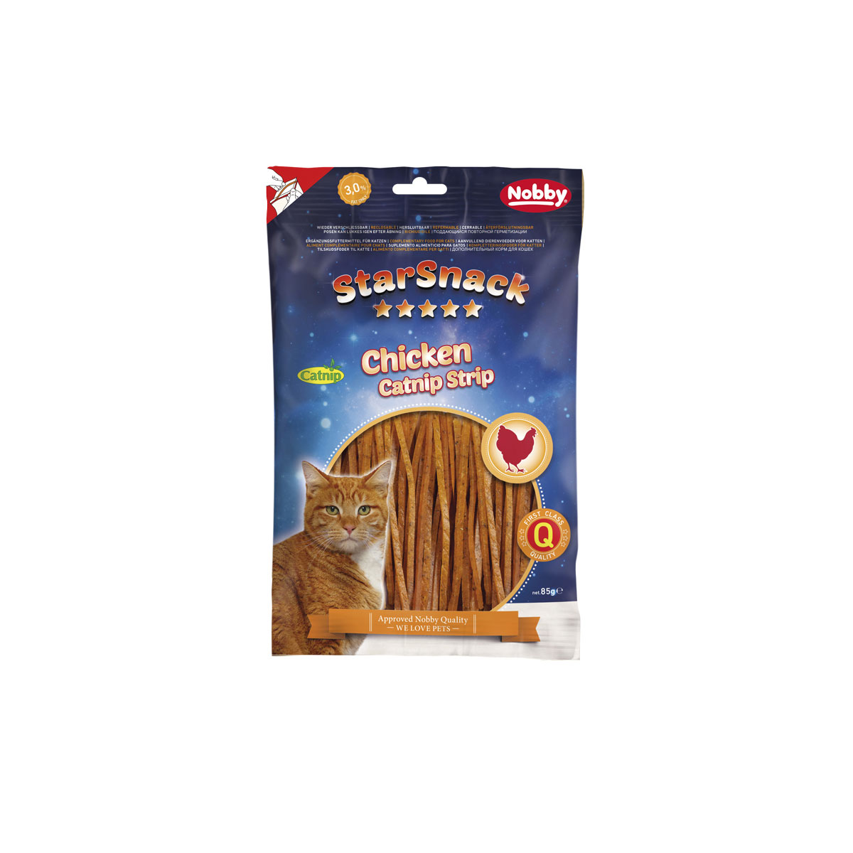 StarSnack Chicken Catnip Strip 85 g