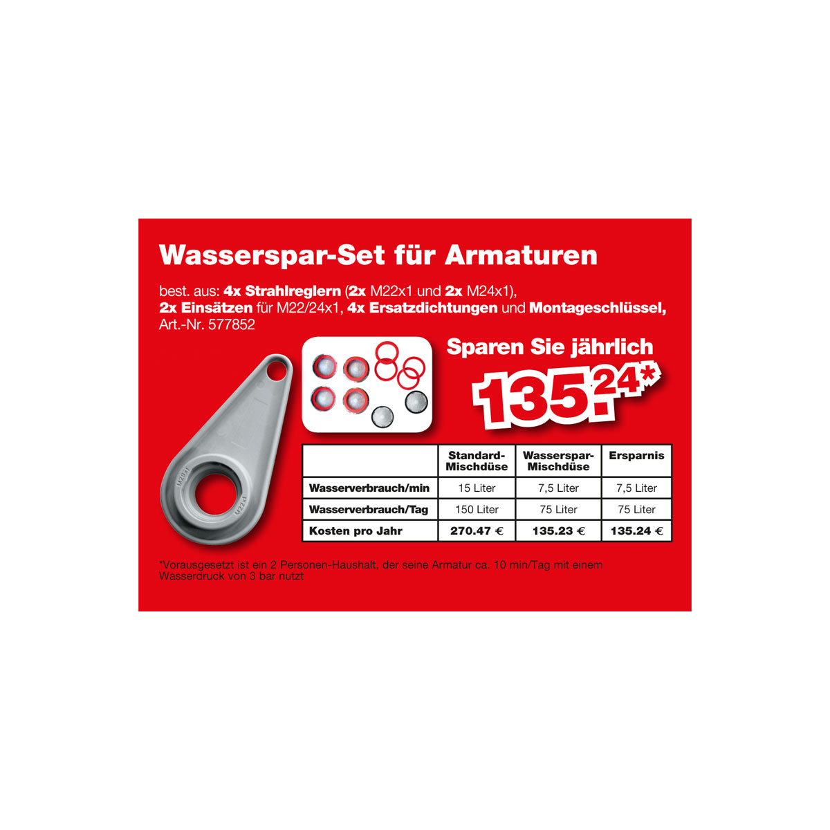 Armaturen Wassersparset Bild 3